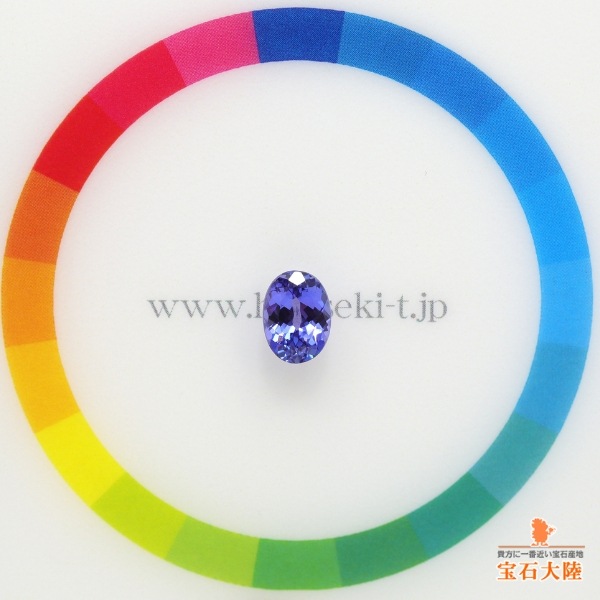 天然タンザナイト 1.11ct 【パープリシュブルー】 オーバル