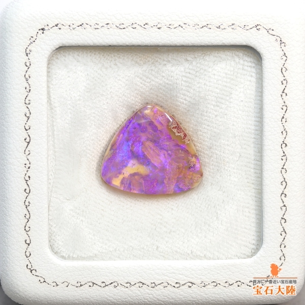 天然ボルダーオパール 12.30ct 【クリアパープル】美品 オーストラリア