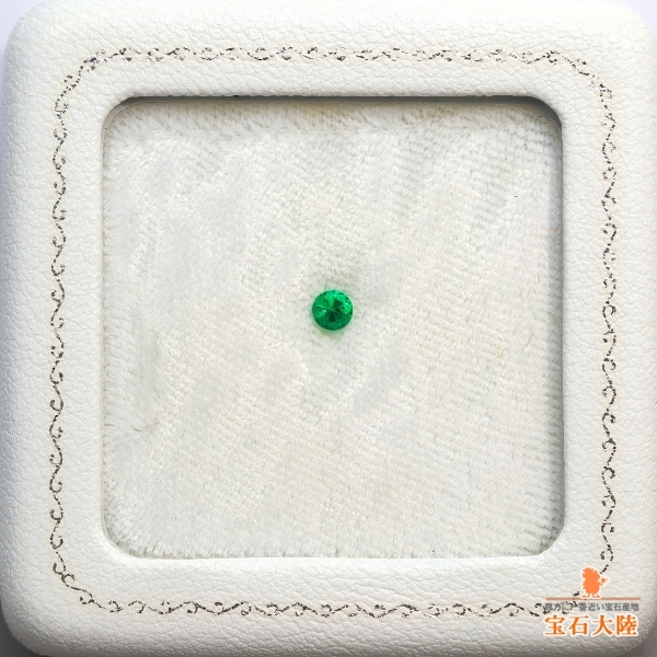 天然エメラルド 0.17ct 【ネオン美彩色・ノンオイル】 コロンビア GIA