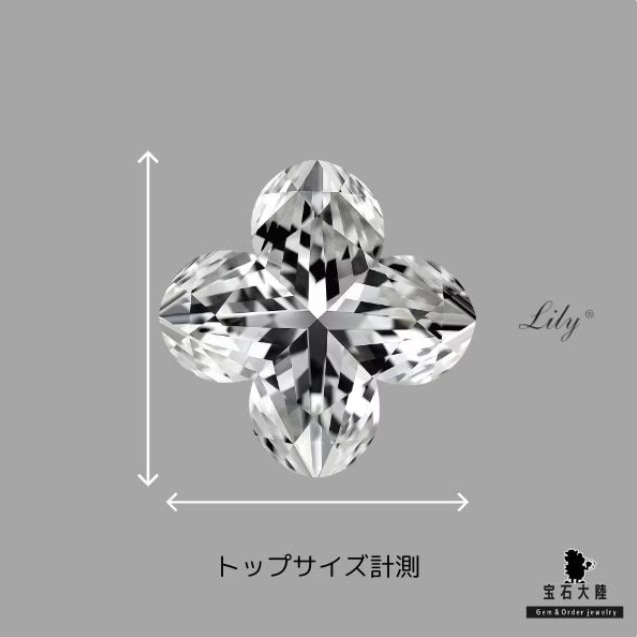 天然ダイヤモンド 0.24ct 【リリィカット】H VVS1 GIA鑑定付