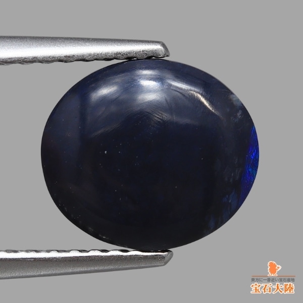天然ブラックオパール 1.95ct 【ディープブルー遊色】ライトニングリッジ