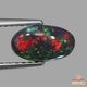 天然ブラックオパール 0.98ct 【スターバースト】赤斑・高品質 