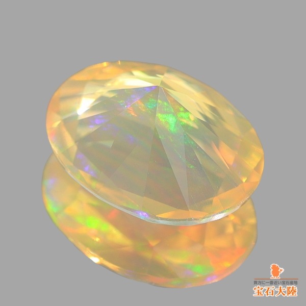 天然オパール 1.08ct 【ファセットカット】 メキシコ