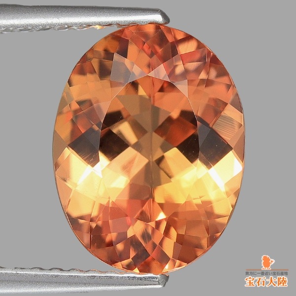 天然インペリアルトパーズ 3.72ct 【シェリーオレンジ】 ブラジル