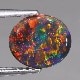 天然ブラックオパール 0.91ct 【レッドマルチ美遊色】