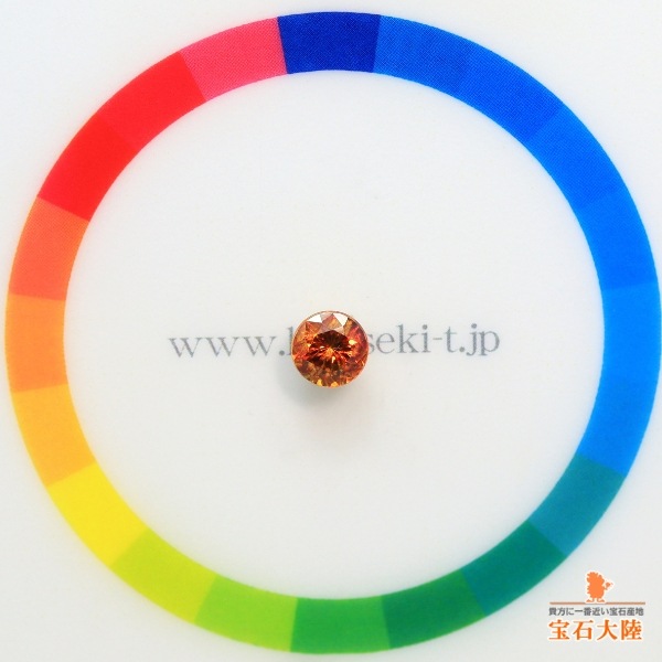 天然スファレライト 0.92ct 【煌めくオレンジ】 スペイン