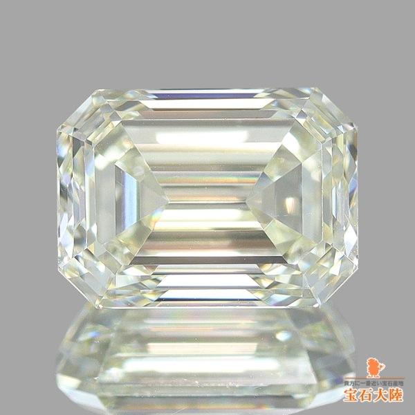 天然ダイヤモンド 1.00ct 【M VS1 エメラルドカット】 GIA鑑定書