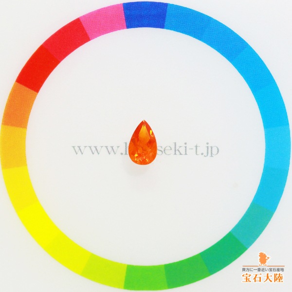天然オパール0.49ct【トロピカルオレンジ】 メキシコ
