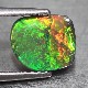 天然ブラックオパール 0.78ct 【キラッと鮮やかグリーン遊色】