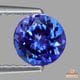 天然タンザナイト 0.74ct 【美発色】 ラウンド