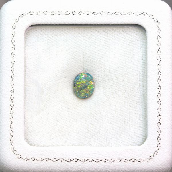 天然ブラックオパール 1.40ct 【オレンジマルチ美遊色】 ライトニングリッジ