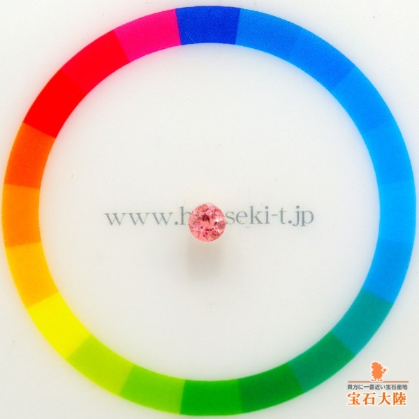 天然ロードクロサイト 0.37ct 【スイートホーム】 ラウンドカット