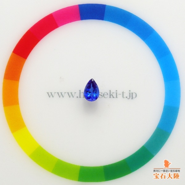 天然タンザナイト 0.51ct 【美濃色】 ペアシェイプ