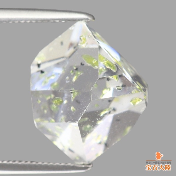 天然オイルインクォーツ 5.48ct 【動く気泡】 ラフ パキスタン