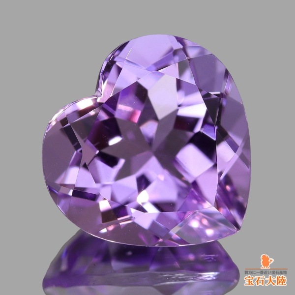 天然アメシスト 3.14ct【ハートシェイプ】ブラジル　