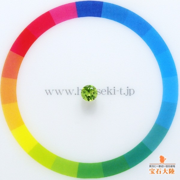 天然デマントイドガーネット 0.39ct 【ホーステールインクルージョン】 ロシア