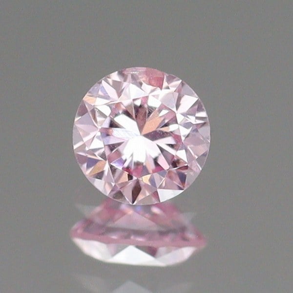 天然ピンクダイヤモンド 0.051ct 【FANCY PURPLISH PINK SI2】 中宝研ソ付