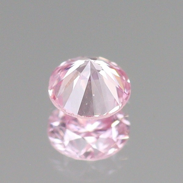 天然ピンクダイヤモンド 0.051ct 【FANCY PURPLISH PINK SI2】 中宝研ソ付