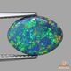 天然ブラックオパール 1.77ct 【傑作ブルーグリーン】ジェム品質