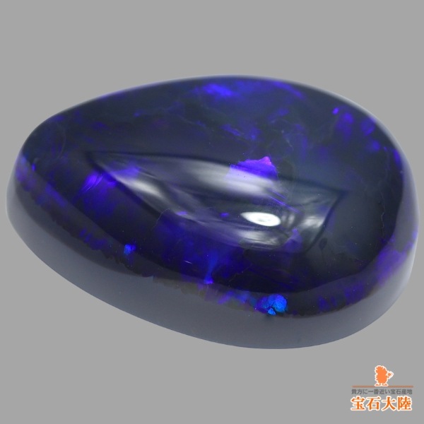 天然ブラックオパール 8.56ct 【ブルーパープル】 ライトニングリッジ