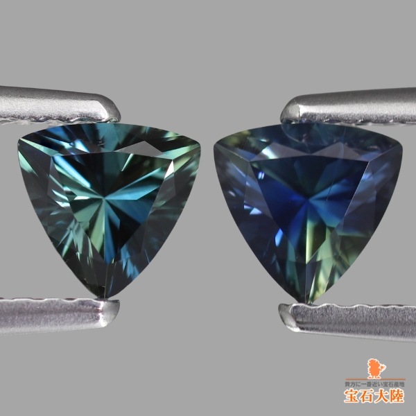 天然サファイア 2ピース0、89ct