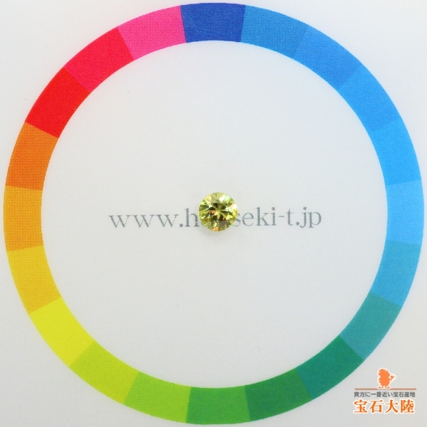 天然スフェーン 0.32ct 【煌めくイエロー】 マダガスカル