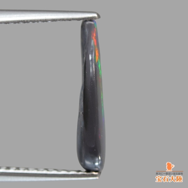 天然ブラックオパール 2.06ct 【レッドマルチ美遊色】ライトニングリッジ
