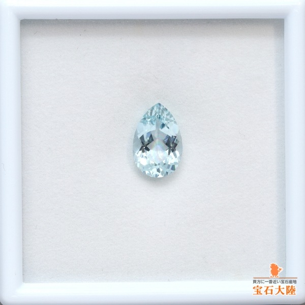 天然アクアマリン 2.42ct 【アクアブルー】 ペアシェイプ
