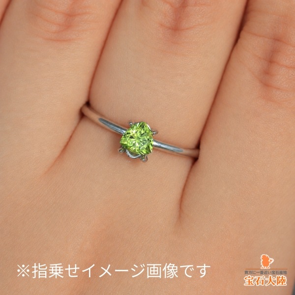 天然ペリドット 0.40ct 【隕石・パラサイト】トリリアント