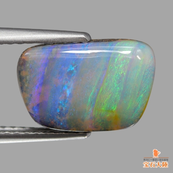 天然ボルダーオパール 3.44ct 【ストライプ模様】