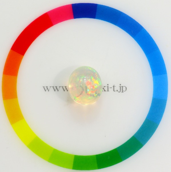 天然メキシコオパール 4.95ct 【美遊色】 ハイドーム