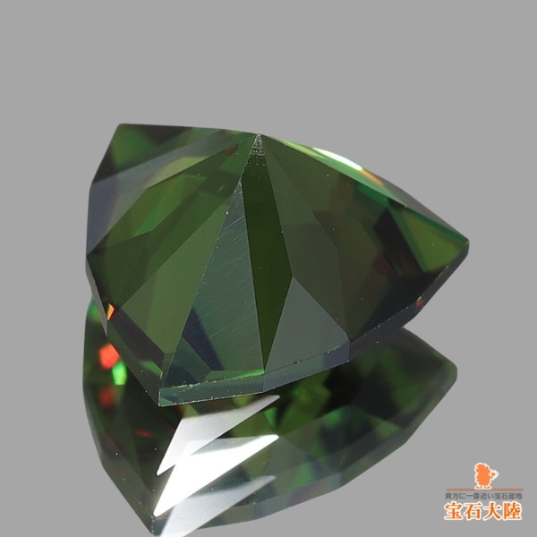 中国翡翠のホットストーン (S3/濃緑レア色セット8個) 新品未使用 天然スフェーン 1.80ct 【極上グリーン】美品 パキスタン 日独