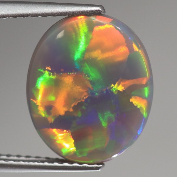 天然ブラックオパール 3.51ct 【ネオン遊色】 美パターン