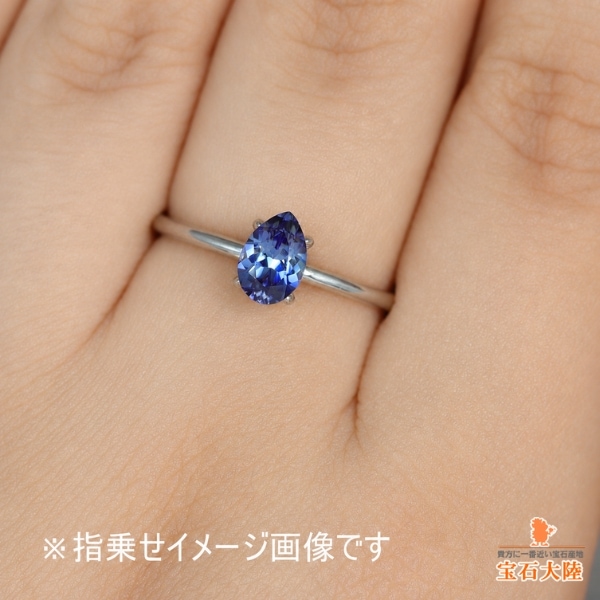 天然ベニトアイト 0.71ct 【魅惑的に煌めくブルー】ジェムクオリティー