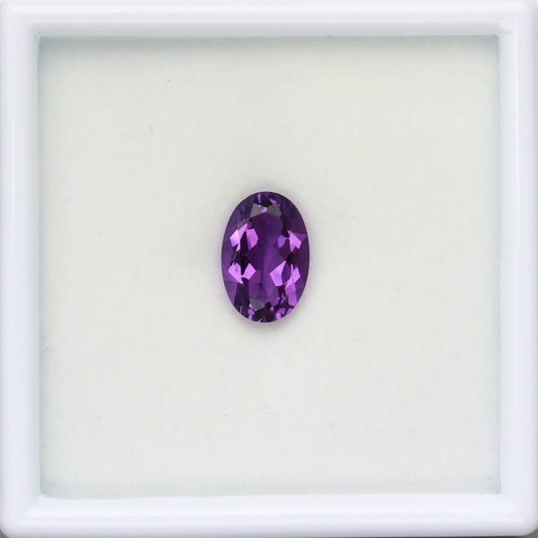 天然アメシスト 12×8mm  【オーバル】