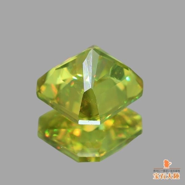 グリーンスフェーン ジンバブエ産グリーンスフェーン 4.662ct クリエイティブカット