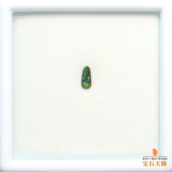 ￥100～ネオングリーンの遊色綺麗!ブラックオパール0.90　D0.33pt900　4.5グラムリング 天然ブラックオパール 0.91ct ローリンググリーン遊色 ネオン