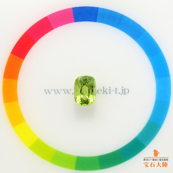 天然ペリドット 1.82ct 【オリーブグリーン】 ミャンマー・モゴック