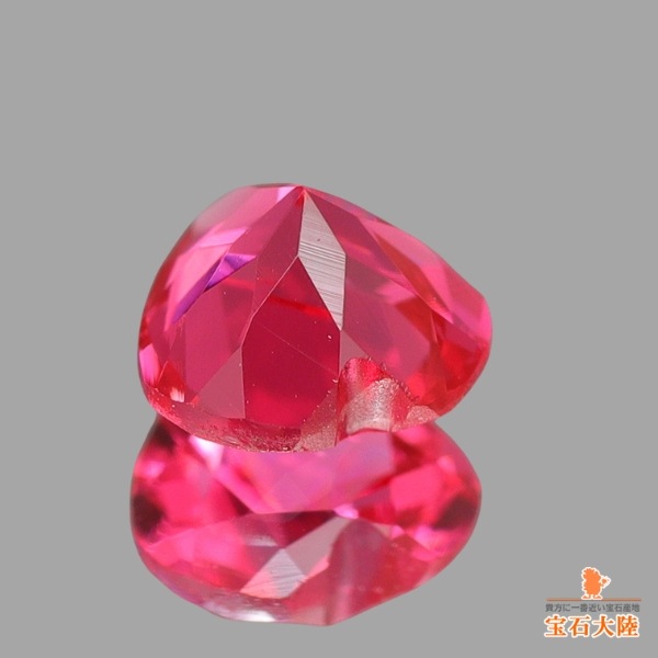 天然スピネル 0.28ct 【Neon Pink】ハートシェイプ タンザニア