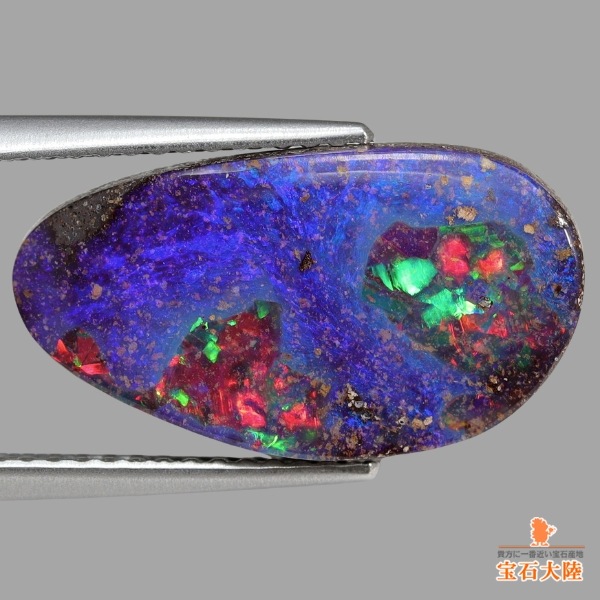 天然ボルダーオパール 4.95ct 【虹彩が舞う奇跡の結晶】