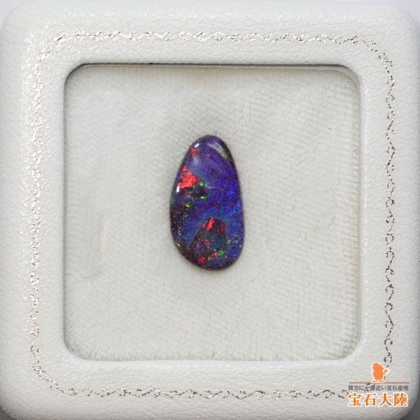 天然ボルダーオパール 4.95ct 【虹彩が舞う奇跡の結晶】
