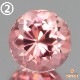 天然トルマリン【ピーチピンク】ラウンドカット  ◇セレクト
