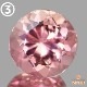 天然トルマリン【ピーチピンク】ラウンドカット  ◇セレクト
