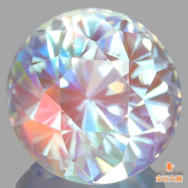 天然アンデシンラブラドライト 6.89ct 【11ｍｍラウンドカット】美品レインボー マダガスカル
