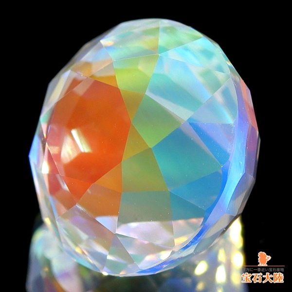 天然アンデシンラブラドライト 6.89ct 【11ｍｍラウンドカット】美品レインボー マダガスカル