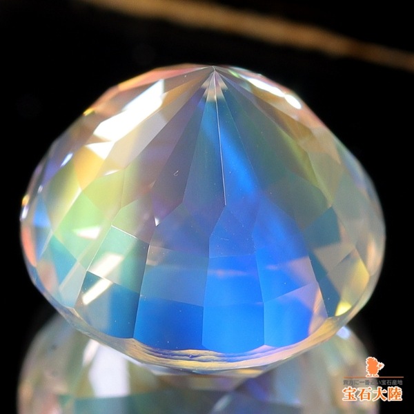 天然アンデシンラブラドライト 6.89ct 【11ｍｍラウンドカット】美品レインボー マダガスカル