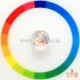 天然アンデシンラブラドライト 6.89ct 【11ｍｍラウンドカット】美品レインボー マダガスカル