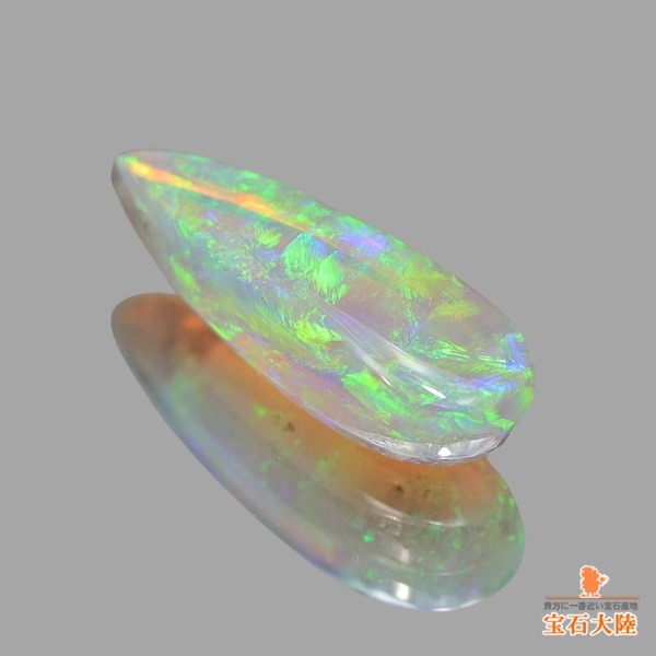 天然オパール 1.10ct 【グリーン遊色】 ライトニングリッジ