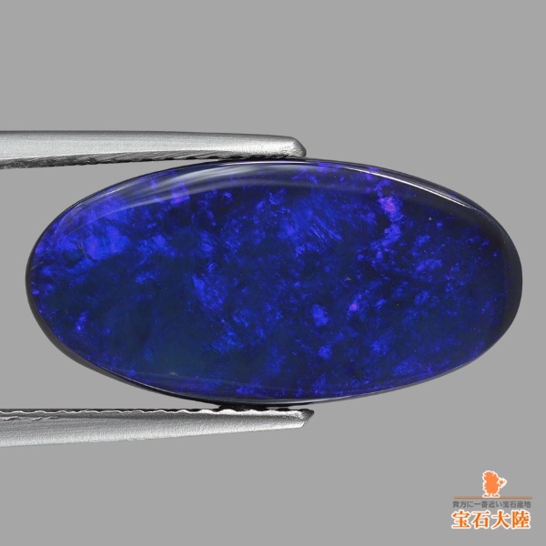 天然ブラックオパール 6.53ct【ブルーパープル遊色】ライトニングリッジ