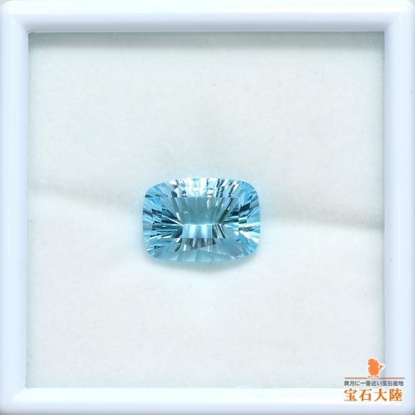 天然トパーズ 7.81ct 【ブルー】コンケーブカット